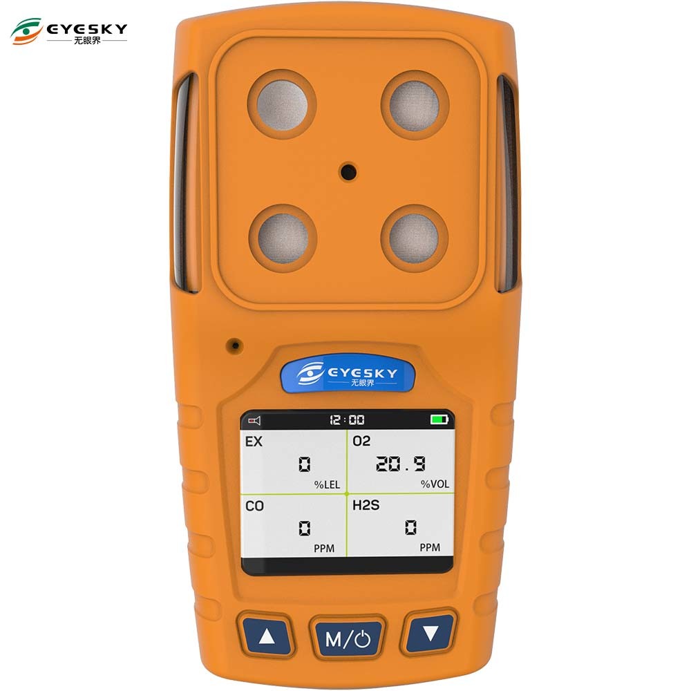 Portable H2s Single Gas Detector TFT Display By Combustible Gas Alarm Control System