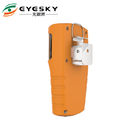 orange color portable 4 gases detector for gas station use with rechargeable battery