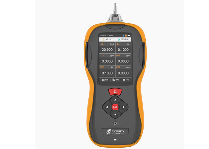 6 gas CH4 CO2 CO NH3 H2S VOC Portable Multi Gas Detector