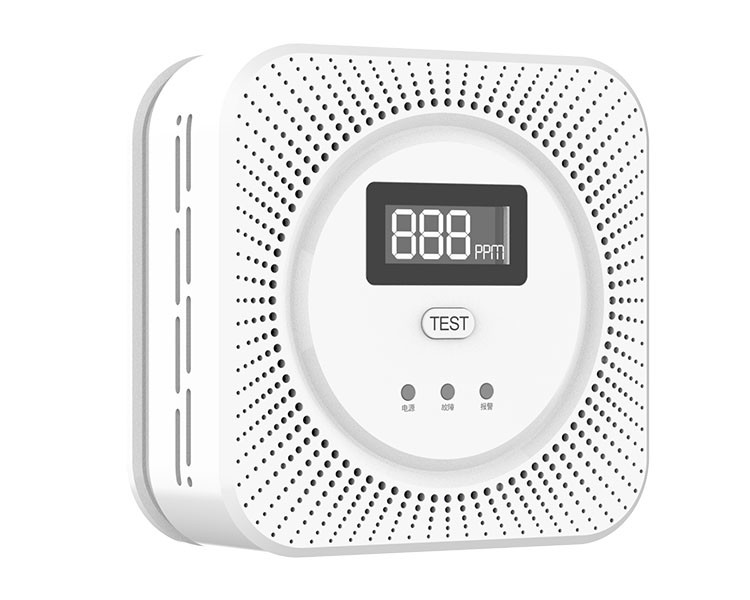250ma Carbon Monoxide Alarm Combustible Gas Detector Voice Warning Battery Powered