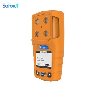 CE FCC Approval  Four In One Gas Detector For Flammable Toxic Gas Leak Test